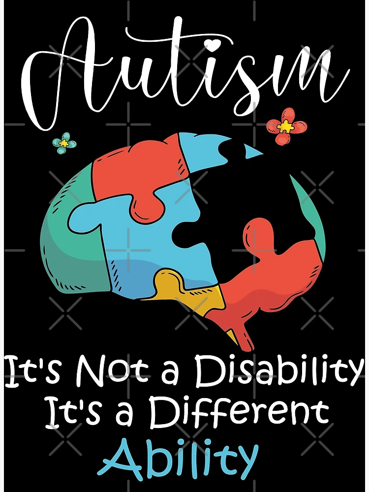 Put Your Differences Aside Autism Awareness Poster