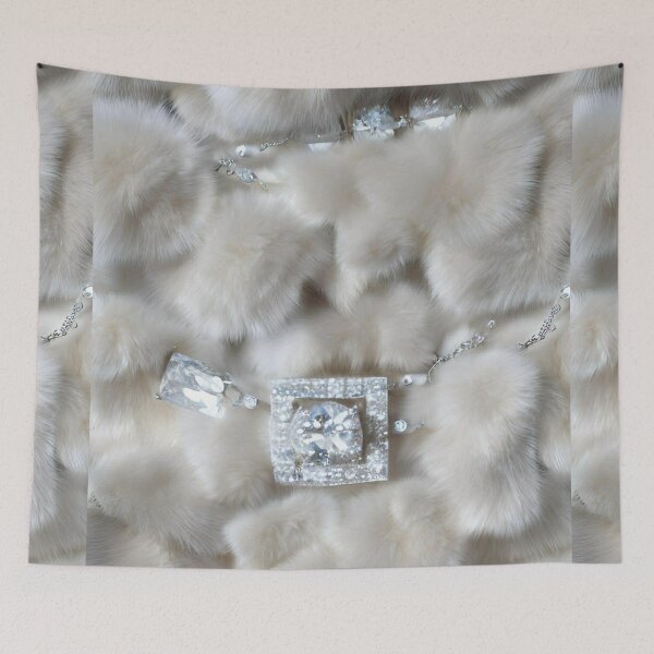 Item preview, White Fur With Diamonds  designed and sold by Demetria Matthews.