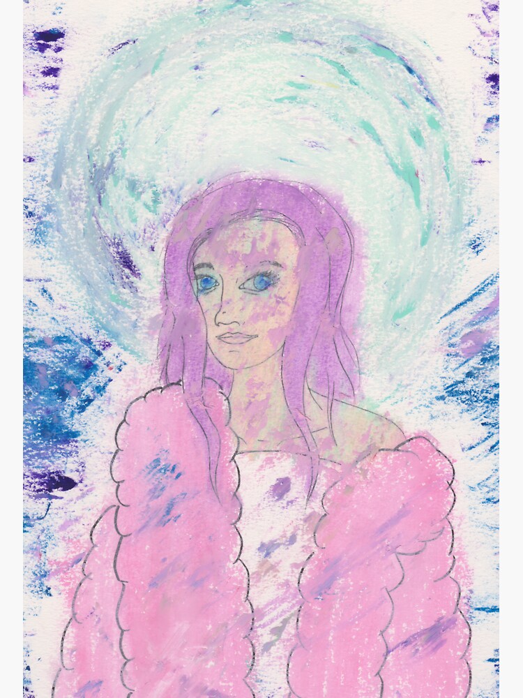 Thumbnail 3 of 3, Sticker, Angel Sauriel from Wingless Bones designed and sold by astroauroran.
