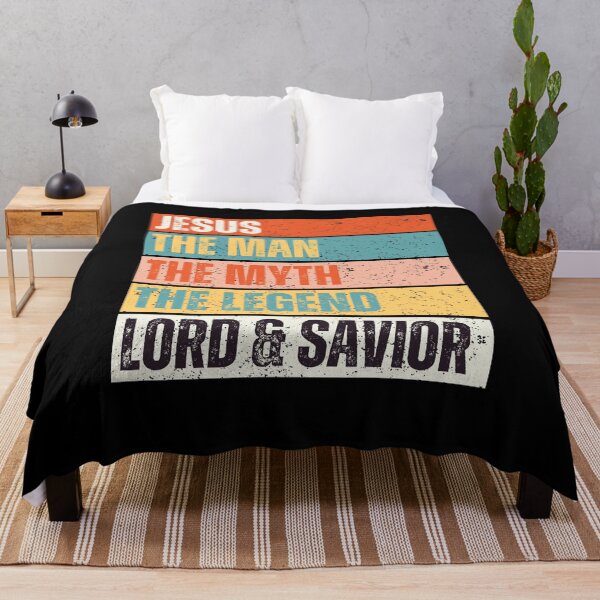 Item preview, Jesus The Man the Myth The Legend Lord and Savior Retro Vintage designed and sold by MacAndMoose.