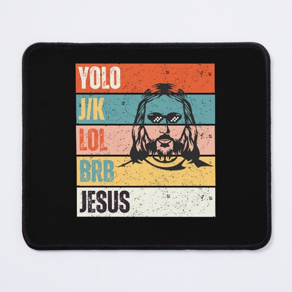 Item preview, Yoko J/K LOL BRB Jesus Funny Religious Easter Christian Retro Vintage designed and sold by MacAndMoose.
