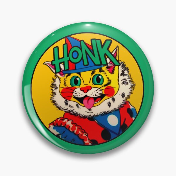 Item preview, Funny Cat Clown Illustration Honk designed and sold by spacefogdesign.