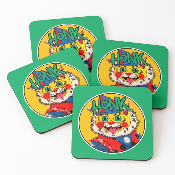 Item preview, Funny Cat Clown Illustration Honk designed and sold by spacefogdesign.