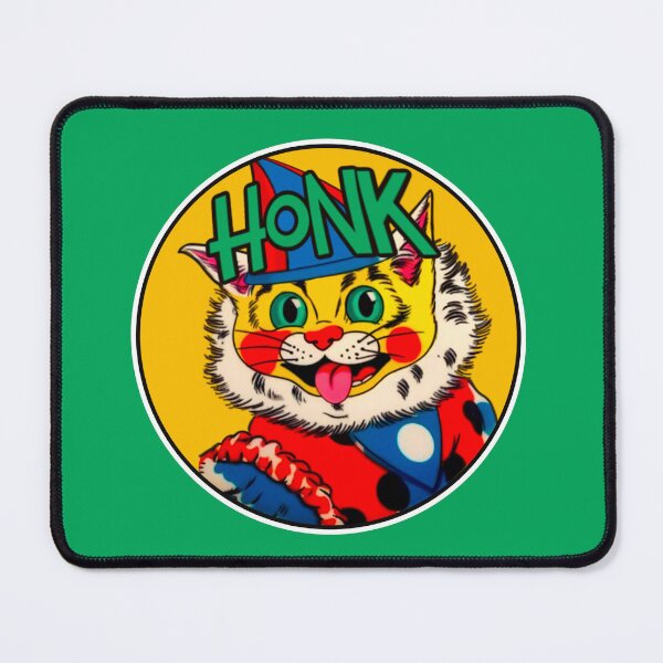 Item preview, Funny Cat Clown Illustration Honk designed and sold by spacefogdesign.