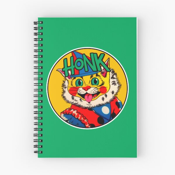 Item preview, Funny Cat Clown Illustration Honk designed and sold by spacefogdesign.