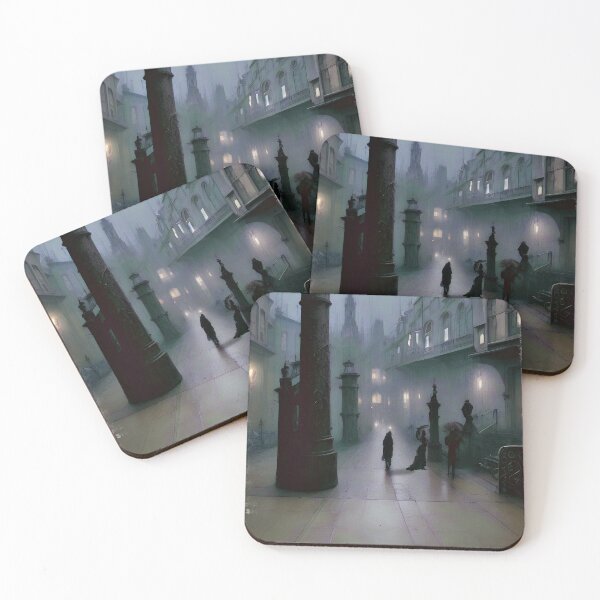 Item preview, A rainy day on a City of Street of Yore designed and sold by PiaMedeaDigital.