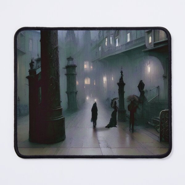Item preview, A rainy day on a City of Street of Yore designed and sold by PiaMedeaDigital.