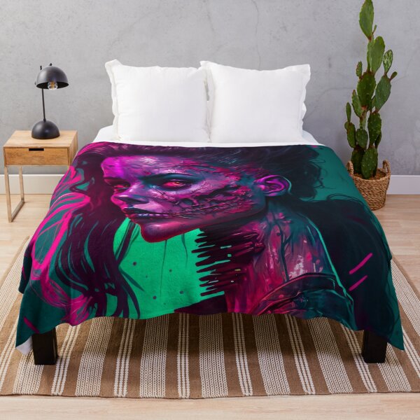 Item preview, Roteena - Female Synthwave Zombie designed and sold by synthwavescream.