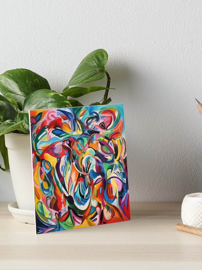 Colorful Night Dreams 10. Abstract Fluid Acrylic Painting Coffee Mug