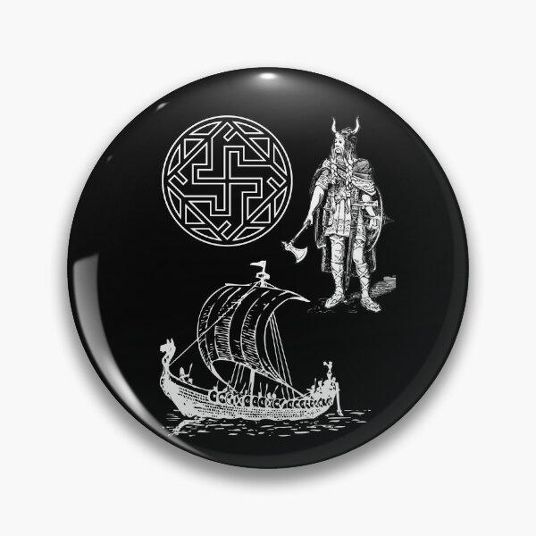 Item preview, Retro Viking Symbol Compass Vegvisir Nordic Rune Celtic designed and sold by Echo Aesthetics.