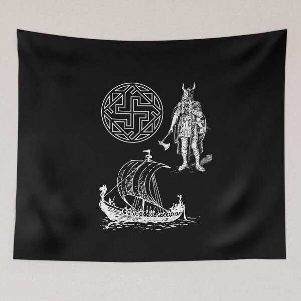 Item preview, Retro Viking Symbol Compass Vegvisir Nordic Rune Celtic designed and sold by Echo Aesthetics.