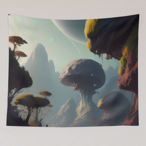 Item preview, Alien Fantasy Landscape Alien Planet designed and sold by VersoShopping.