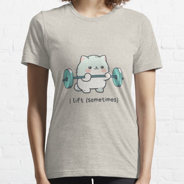 Item preview, Cat Weightlifter Barbell Cat designed and sold by cetakulang.