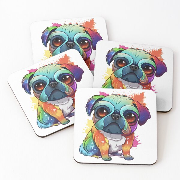 Item preview, Full of color Pug designed and sold by jk3design.