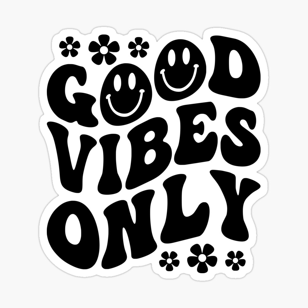 Good Vibes Only Svg Retro Groovy Smiley Face Flower Svg Png