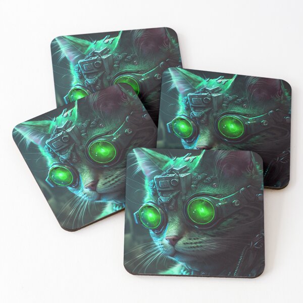 Item preview, Cyberpunk Cat designed and sold by PoeticPixels.