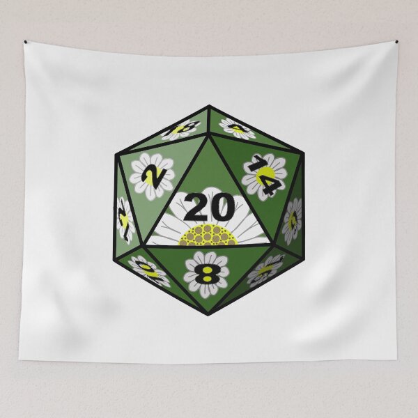 Item preview, Cottage-Core Druid D20 designed and sold by Better-Days-PG.