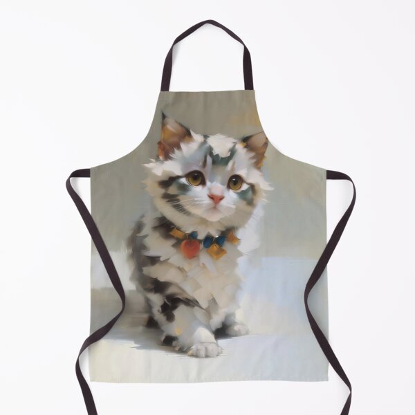 Item preview, Feline Grace: A elegant kitty oil painting designed and sold by KH-GardenEden.