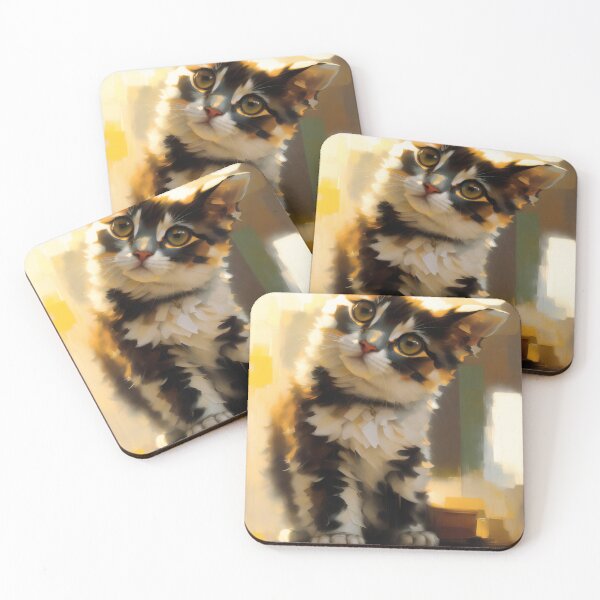 Item preview, Feline Relaxation: A peaceful kitty oil painting designed and sold by KH-GardenEden.