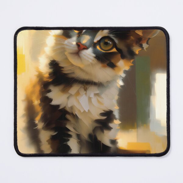 Item preview, Feline Relaxation: A peaceful kitty oil painting designed and sold by KH-GardenEden.
