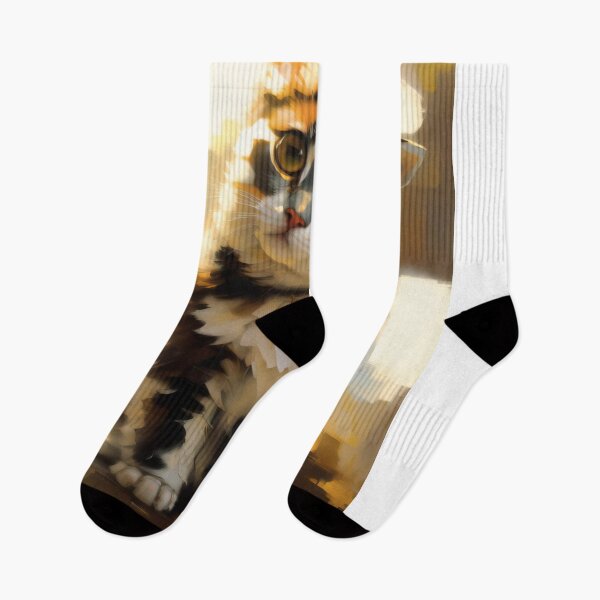 Item preview, Feline Relaxation: A peaceful kitty oil painting designed and sold by KH-GardenEden.