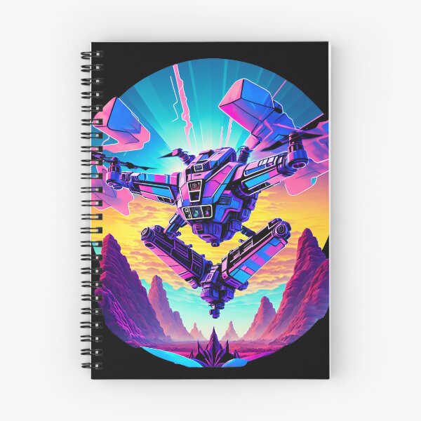 Item preview, robot dron synthwave designed and sold by kombos.