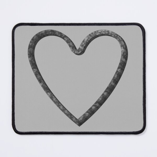 Item preview, Gray Glitter Heart designed and sold by StarEyedUnicorn.