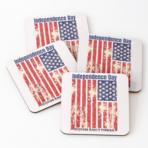 Item preview, Independence Day Veterans Make it Possible Red White and Blue American Flag Patriotic design designed and sold by tranquilbeach.