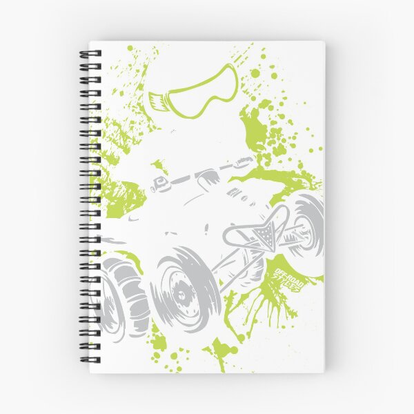 Item preview, ATV Quad Skully Green Splatter designed and sold by offroadstyles.