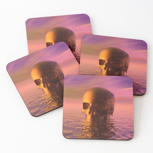 Item preview, 1990s Style Prerendered Gold Skull designed and sold by Michael Bastianelli.