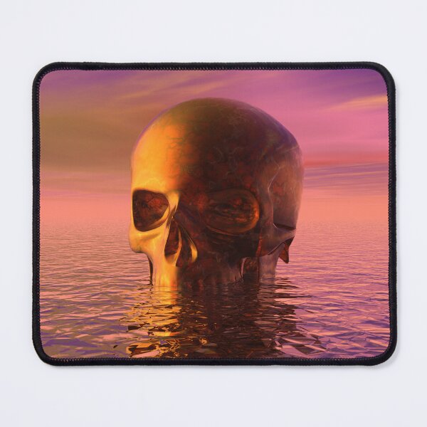 Item preview, 1990s Style Prerendered Gold Skull designed and sold by Michael Bastianelli.