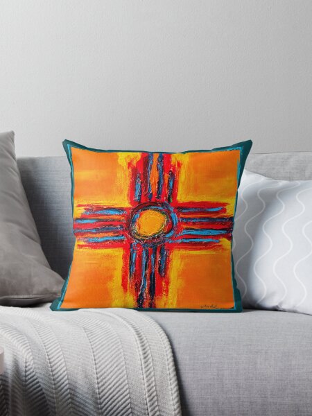 Item preview, Zia Symbol in Traditional Southwest Colors designed and sold by MeredithGouldArts.