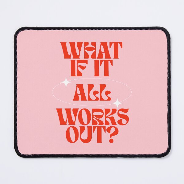 Item preview, What If It All Works Out? Retro Poster, Positivity, Positive Thinking designed and sold by TheLoveShop.