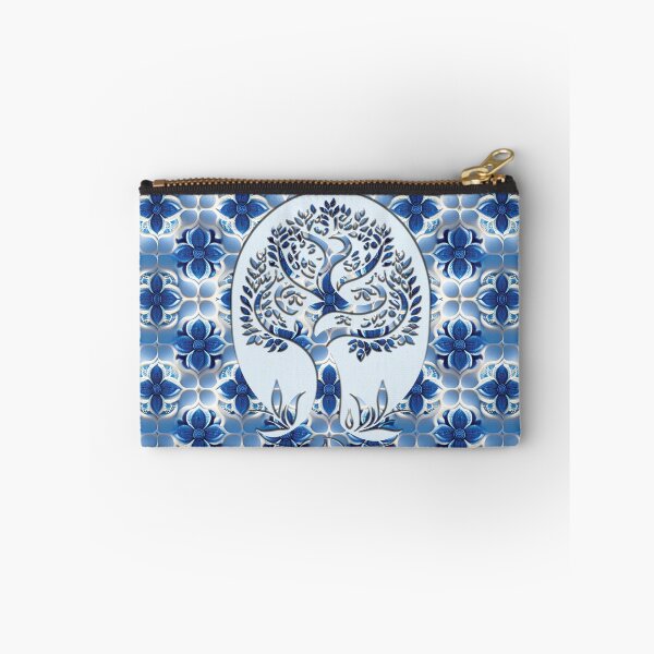 Item preview, Blue and White Tree with floral patterns designed and sold by Witsprings.