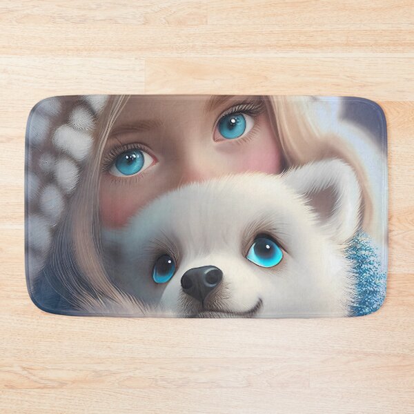 Item preview, Cute dog and girl in love designed and sold by Akinalou.