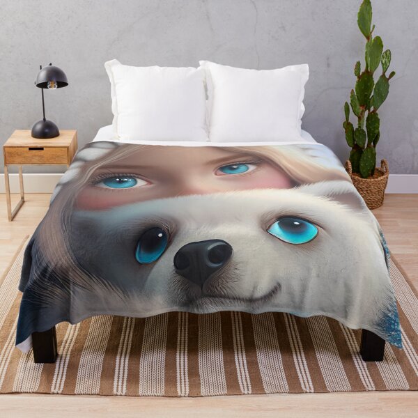 Item preview, Cute dog and girl in love designed and sold by Akinalou.