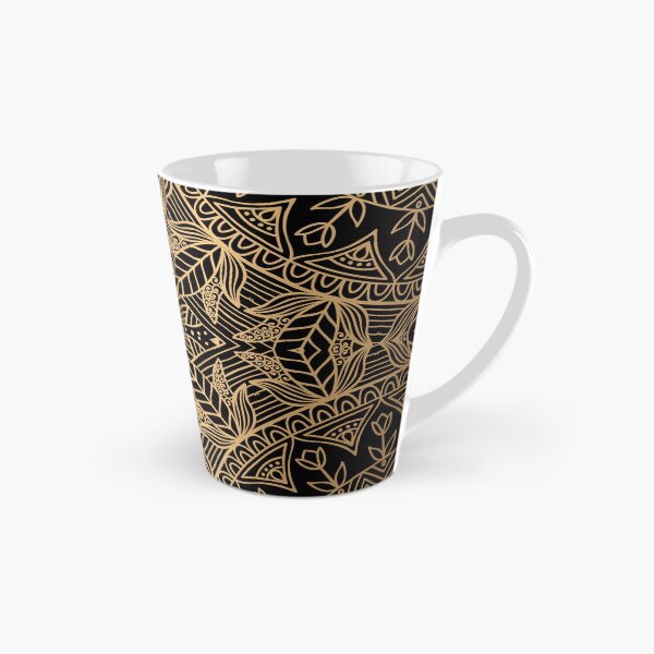 Item preview, Gold on Black Indian Floral Pattern designed and sold by banginT.