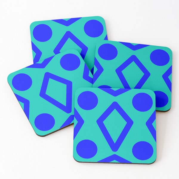 Item preview, Dark blue diamonds and circles  designed and sold by awsomepatterns.