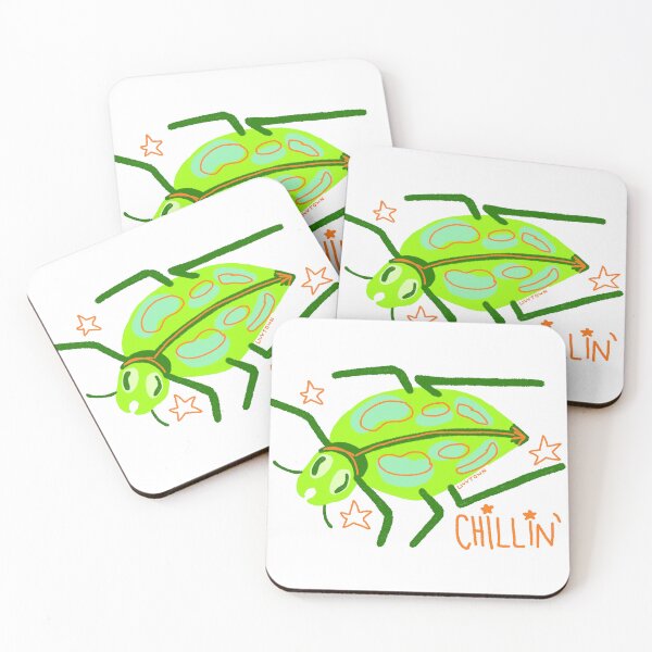Item preview, Green Beetle Sticker designed and sold by LivvTown.