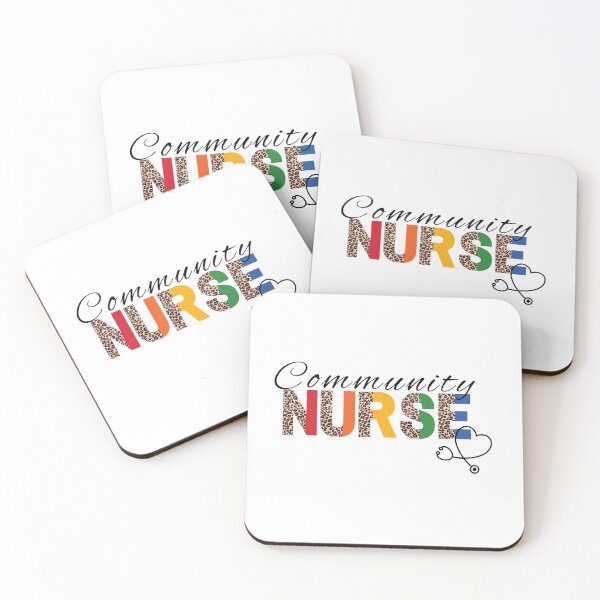 Item preview, Community Nurse Leopard Print Rainbow (dark print for light background) designed and sold by RhondaLily.