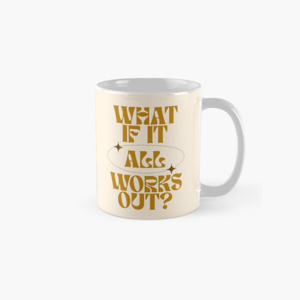 Item preview, What If It All Works Out? Retro Poster, Positivity, Positive Thinking designed and sold by TheLoveShop.