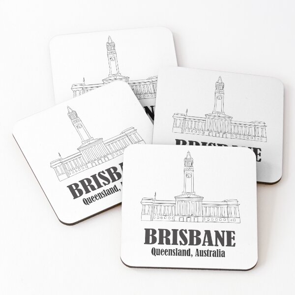 Item preview, Brisbane City Hall Clock Tower Artwork, Brisbane Poster, Australian Souvenir designed and sold by sassykea.