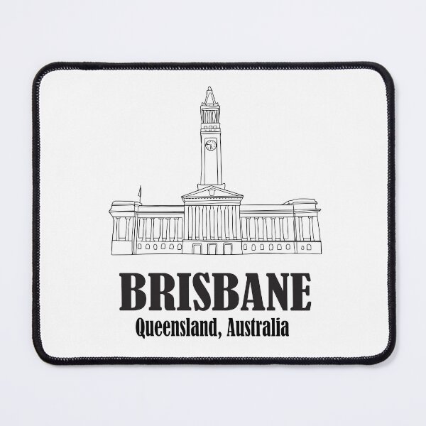 Item preview, Arte de la torre del reloj del ayuntamiento de Brisbane, cartel de Brisbane, recuerdo australiano designed and sold by sassykea.