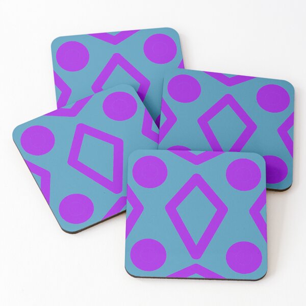Item preview, Purple diamonds and circles  designed and sold by awsomepatterns.