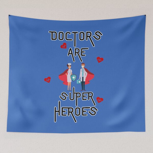Item preview, Doctors Are Super Heroes (HEROES)   designed and sold by CREATIVELEANS ⭐️⭐️⭐️⭐️⭐️.