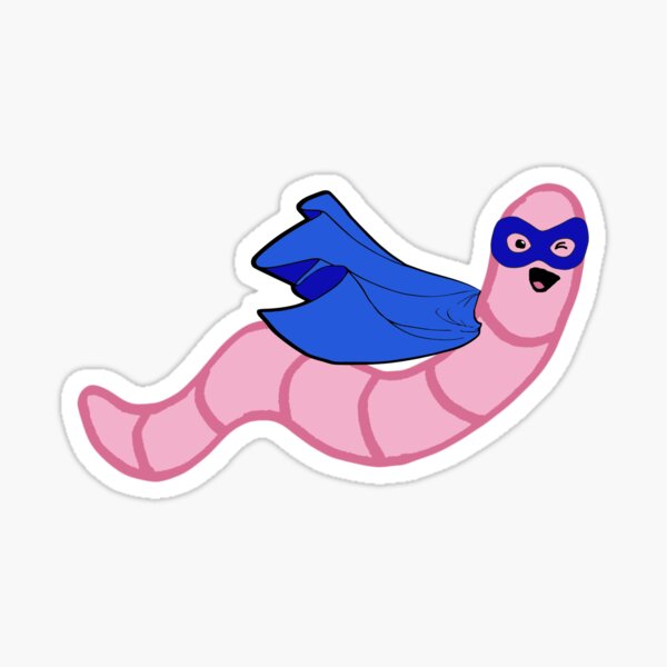 Item preview, worm (superhero) designed and sold by mystudiocreate.