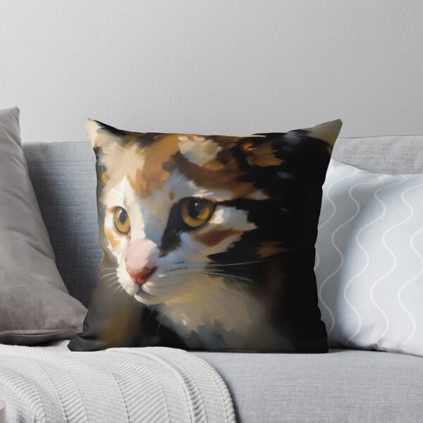 Item preview, Cattitude: A sassy kitty oil painting designed and sold by KH-GardenEden.