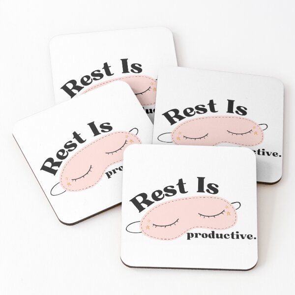Item preview, rest is productive pink mental health inspired designed and sold by Lauren Rosenberger.