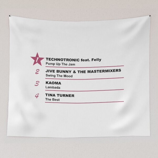 Item preview, Pump Up The Jam by Technotronic, Chart - Cunk on Earth designed and sold by shminoa.