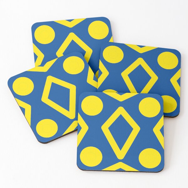 Item preview, Yellow diamonds and circles  designed and sold by awsomepatterns.